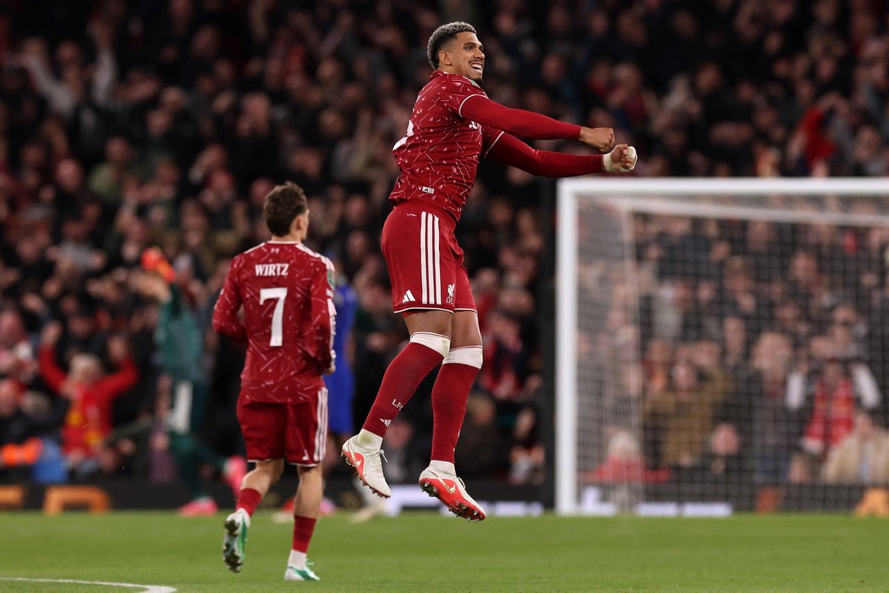 Araujo is developing cult-hero status as a makeshift right-back in Liverpool’s defence (Getty)