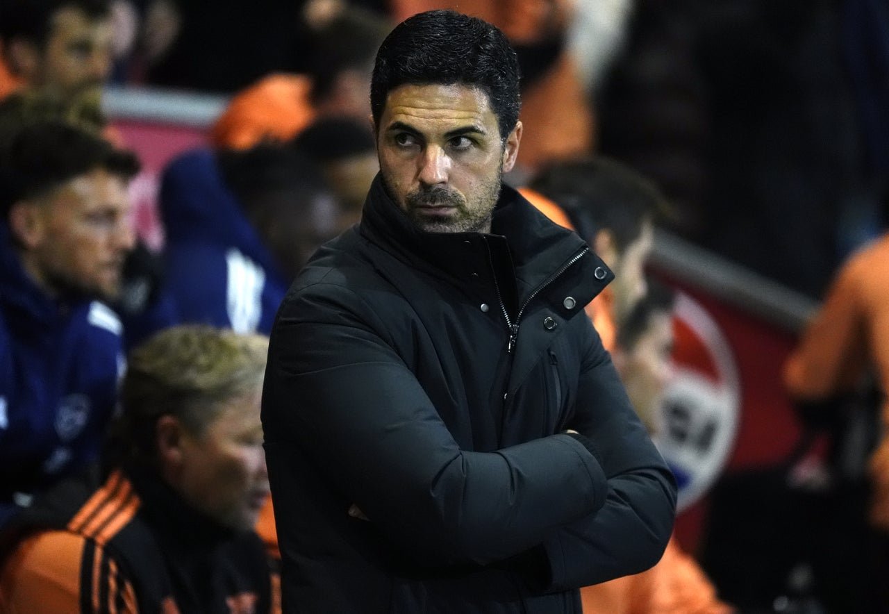 Arteta said he was left ‘sad’ by Arsenal’s exit from the Carabao Cup (PA Wire)
