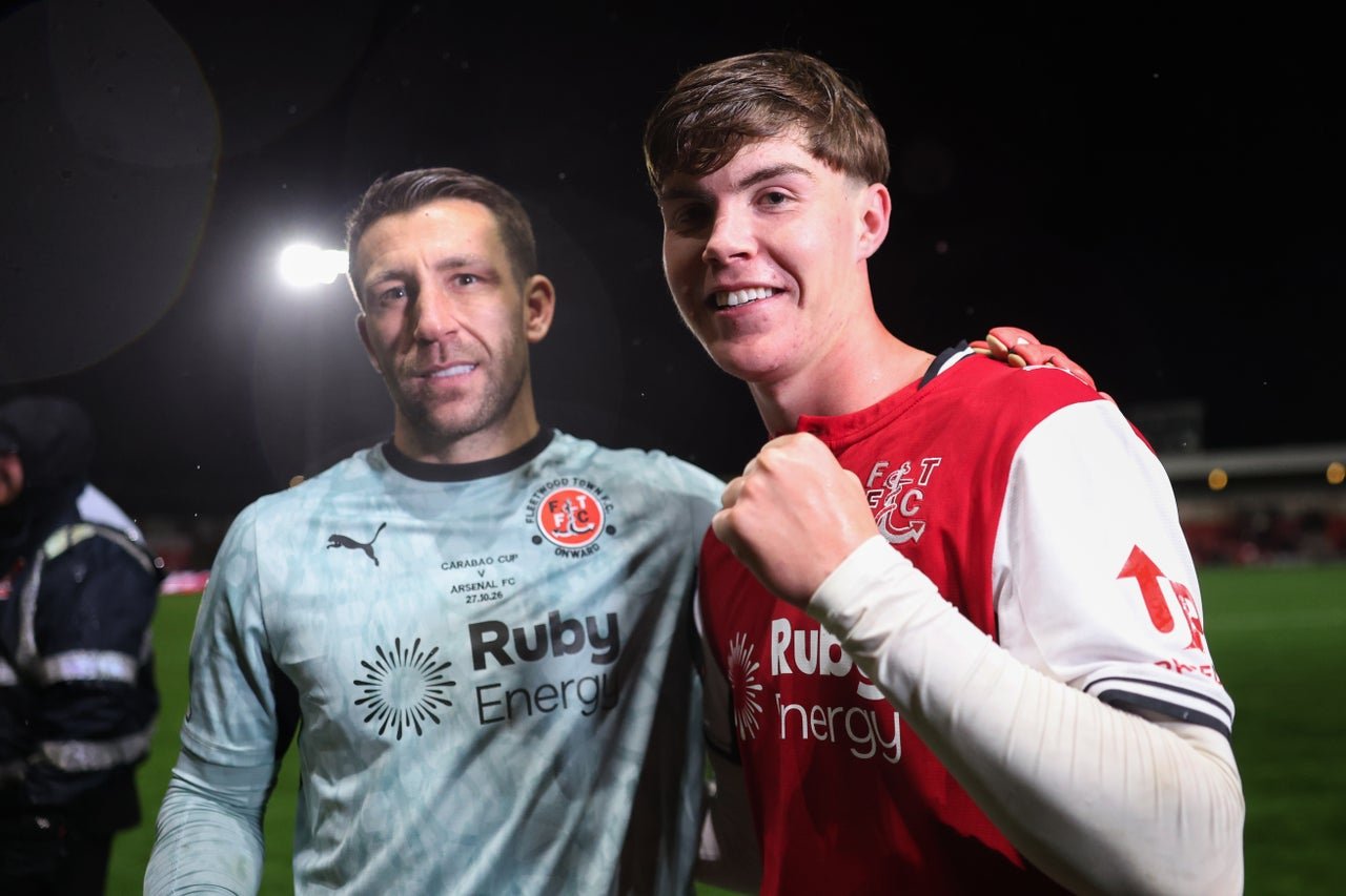 Jay Lynch and Conor Haughey were Fleetwood’s heroes in the shoot-out (Getty)